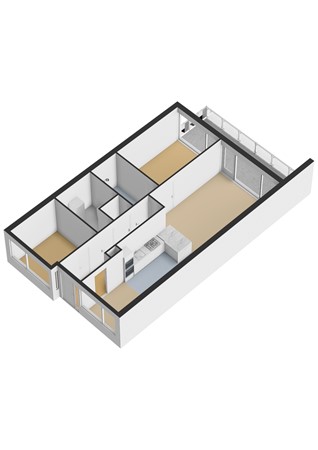Floorplan - Galantstraat 37, 1103 SH Amsterdam